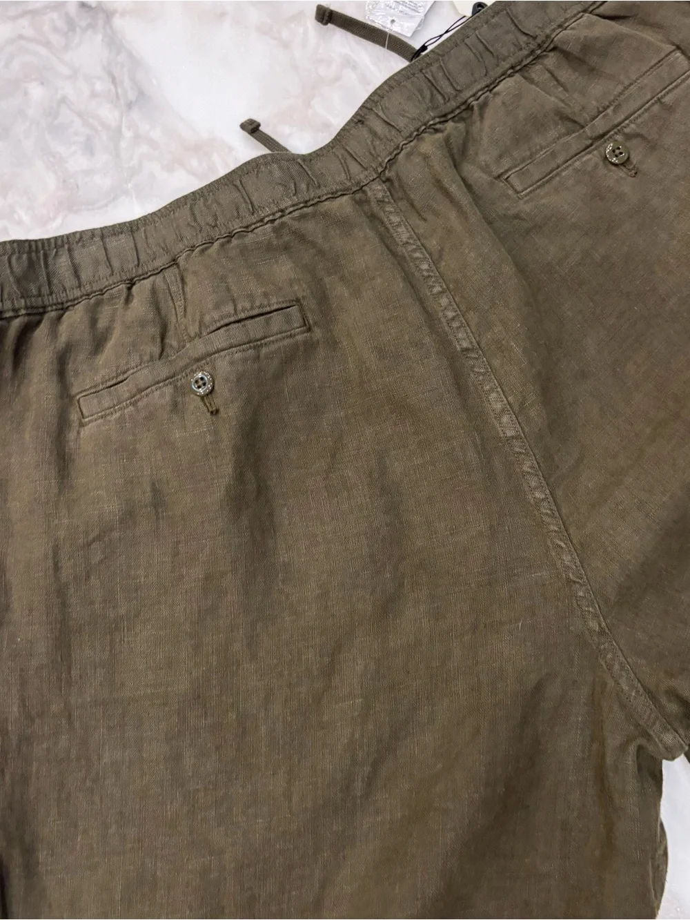 Todd Snyder Men’s Relaxed Linen Leisure Pant Size XXL Olive New